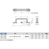 EC-Y-190 ステンレス鋼製ハンドルEC-Y型 LAMP(スガツネ工業) 82633961