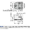28100 ステンレス鋼製蝶番28100 LAMP(スガツネ工業) 82630041