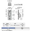 YK-70 ステンレス鋼製引戸木口埋込引手YK-70 LAMP(スガツネ工業) 82631511