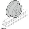 JS325-100L JS325-100Lステンレス鋼製重量用戸車 LAMP(スガツネ工業) 82634767