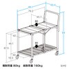 100-CART030BK カート 折りたたみ式 サンワダイレクト 82667728
