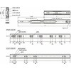 TSDB-350 鍋屋バイテック会社 スライドレール 3段引 脱着機能つき NBK(鍋屋バイテック会社) 82685009