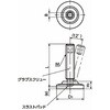 SGTS-M16-75-SCPS50 鍋屋バイテック会社 スラストパッドつきグラブスクリュー(ステンレス製グラブスクリュー) スラストポイントタイプ NBK(鍋屋バイテック会社) 82730299
