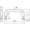 USP-16-160-A4-HP-HD-F 鍋屋バイテック会社 ステンレス取っ手 ハイジェニックデザイン NBK(鍋屋バイテック会社) 82700348