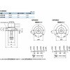 LZYS-40-GVB-A-L-32 鍋屋バイテック会社 ラッチレバー 水平レバータイプ・上方向締めつけ・背面取りつけ (ステンレス製) NBK(鍋屋バイテック会社) 82729730