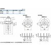 LZY-50-KVS-B-R-102 鍋屋バイテック会社 ラッチレバー 角度つきレバータイプ・下方向締めつけ・前面取りつけ NBK(鍋屋バイテック会社) 82709195