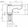 LHCM-5A-32-BK 鍋屋バイテック会社 ミニクランプレバー フラットタイプ(おねじ) NBK(鍋屋バイテック会社) 82716798