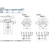 LZY-50-KVB-A-R-40 鍋屋バイテック会社 ラッチレバー 角度つきレバータイプ・上方向締めつけ・背面取りつけ NBK(鍋屋バイテック会社) 82700549