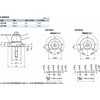 LZYS-50-KVS-A-R-32 鍋屋バイテック会社 ラッチレバー 角度つきレバータイプ・上方向締めつけ・前面取りつけ(ステンレス製) NBK(鍋屋バイテック会社) 82720840