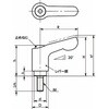 LDCM-5A-12-SG 鍋屋バイテック会社 ミニクランプレバー(おねじ) NBK(鍋屋バイテック会社) 82704539