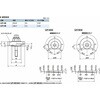 LZY-50-SKS-B-L-92 鍋屋バイテック会社 ラッチレバー スパナ操作タイプ・下方向締めつけ・前面取りつけ NBK(鍋屋バイテック会社) 82710656