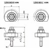 LZXS-50-SKS-R-92 鍋屋バイテック会社 カムレバー スパナ操作タイプ 前面取りつけ ステンレス製 NBK(鍋屋バイテック会社) 82717139