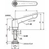 LDM-8-25-SGB-SBP50-OR 鍋屋バイテック会社 クランプレバー スラストパッドつき(おねじ) NBK(鍋屋バイテック会社) 82708285