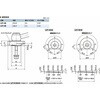 LZY-40-KVB-B-L-22 鍋屋バイテック会社 ラッチレバー 角度つきレバータイプ・下方向締めつけ・背面取りつけ NBK(鍋屋バイテック会社) 82688107