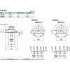 LZY-50-SKB-A-L-100 鍋屋バイテック会社 ラッチレバー スパナ操作タイプ・上方向締めつけ・背面取りつけ NBK(鍋屋バイテック会社) 82728147