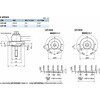 LZY-40-GVS-B-L-60 鍋屋バイテック会社 ラッチレバー 水平レバータイプ・下方向締めつけ・前面取りつけ NBK(鍋屋バイテック会社) 82717340