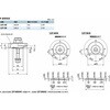 LZY-40-SKB-B-R-57 鍋屋バイテック会社 ラッチレバー スパナ操作タイプ・下方向締めつけ・背面取りつけ NBK(鍋屋バイテック会社) 82717437