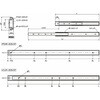 TSA-400 鍋屋バイテック会社 スライドレール 2段引 コンパクトタイプ NBK(鍋屋バイテック会社) 82688859