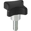 KJWM-32-M6-35 鍋屋バイテック会社 十字ノブ(おねじ) NBK(鍋屋バイテック会社) 82704941