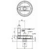 HMD-200-C20-T-SG-AMC 鍋屋バイテック会社 アルミ2スポークハンドル NBK(鍋屋バイテック会社) 82721391