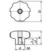 KEHS-50-K8-HP 鍋屋バイテック会社 ステンレスハンドノブ NBK(鍋屋バイテック会社) 82724157