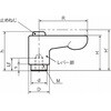 LHCF-3A-SG 鍋屋バイテック会社 ミニクランプレバー フラットタイプ(めねじ) NBK(鍋屋バイテック会社) 82706675