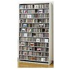 CD・DVDラック CS1284 W  ホワイト オークス