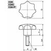 KSM-25-M5-20-PF 鍋屋バイテック会社 セブンロブノブ(おねじ) NBK(鍋屋バイテック会社) 82730071