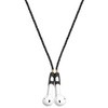 Tapper レザーイヤホンストラップ For AirPods (ブラック)  BLACK Leather-Strap-BK Tapper(タッパー)