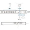 PG5308A 電源計測機能搭載ラックマウントPDU(1U/30A/8ポート) ATEN 82713481