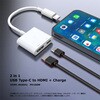 VV-UCHDPD-W コンパクトUSB Type C to HDMI 変換アダプター 給電ポート付 Vodaview 82733081