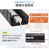 200-CT014BK ケーブル配線トレー ナイロンメッシュ製 デスククランプ式 サンワダイレクト 82733370