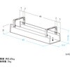 200-CT013BK ケーブル配線トレー ナイロンメッシュ製 デスククランプ式 サンワダイレクト 82733187