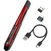 400-MAWB231R ブルーLEDマウス Bluetooth/ワイヤレス 充電式ペン型 サンワダイレクト 82733205