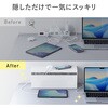 200-CB100W ケーブル&タップ収納ボックス サンワダイレクト 82733345