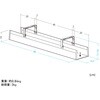 200-CT014BK ケーブル配線トレー ナイロンメッシュ製 デスククランプ式 サンワダイレクト 82733370