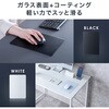 200-MPD034BK-S マウスパッド 強化ガラス製 ゲーミング用 サンワダイレクト 82734115