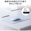 200-MPD034BK-S マウスパッド 強化ガラス製 ゲーミング用 サンワダイレクト 82734115