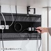 200-CT011BK ケーブル配線トレー ナイロンメッシュ製 デスククランプ式 サンワダイレクト 82734140