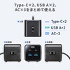 TAP-B115UC-2BK 電源タップ PD65W充電機能付き クランプ固定式 サンワサプライ 82734219