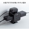 TAP-B115UC-2BK 電源タップ PD65W充電機能付き クランプ固定式 サンワサプライ 82734219
