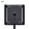 TAP-B115UC-2BK 電源タップ PD65W充電機能付き クランプ固定式 サンワサプライ 82734219
