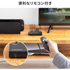 SW-HDR31R HDMI切替器 4K対応 リモコン付き サンワサプライ 82734255