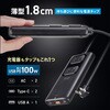 TAP-SLIM7U-15BK 電源タップ スリム PD100W対応 サンワサプライ 82734280