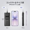 TAP-SLIM7U-15BK 電源タップ スリム PD100W対応 サンワサプライ 82734280