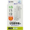 TAP-MC2A1AC3W 電源タップ モバイル PD33W対応 サンワサプライ 82734325