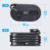 TAP-MC2A1AC2BK 電源タップ  モバイルタイプ 巻き取り式 サンワサプライ 82734386