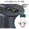 TAP-MC2A1AC2BK 電源タップ  モバイルタイプ 巻き取り式 サンワサプライ 82734386
