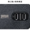 TAP-MC2A1AC2BK 電源タップ  モバイルタイプ 巻き取り式 サンワサプライ 82734386