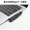 AD-USB37CAFBK 変換アダプタ USB2.0-USB TypeC サンワサプライ 82734395